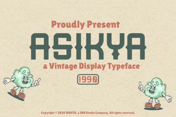 Asikya: A Vintage Display Typeface Bridging Nostalgia and Modern Design