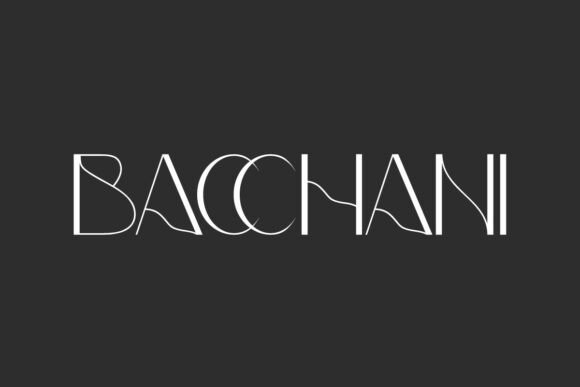 Bacchani: Where Typography Meets Abstract Art