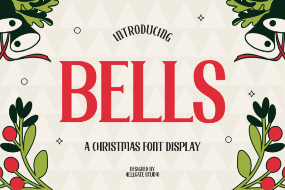 Bells: A Retro Christmas Font for Timeless Holiday Designs