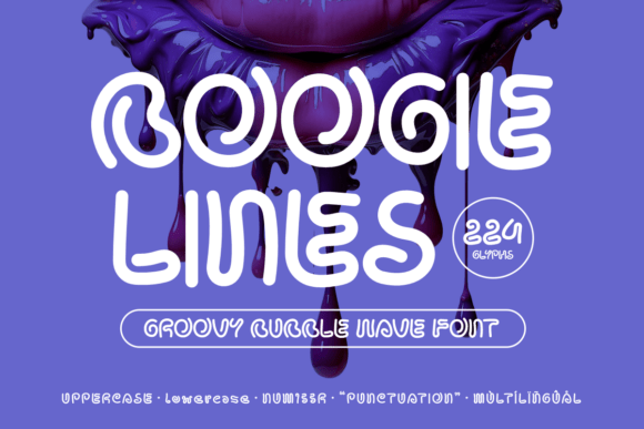 Boogie Lines: A Funky Font for Dynamic Design Projects
