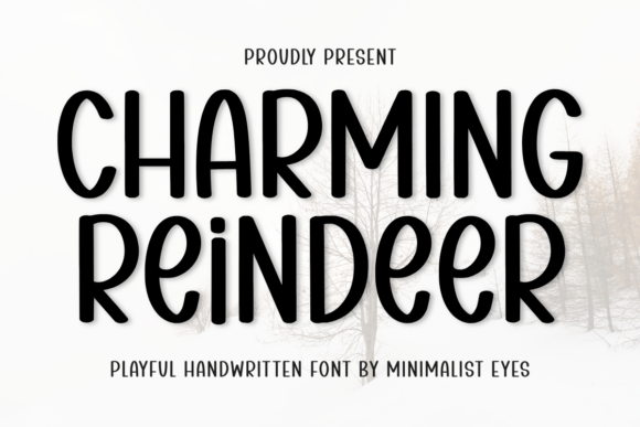 Charming Reindeer: The Handwritten Font That Adds Warmth and Personality to Any Design