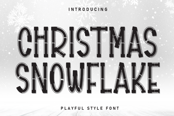 Christmas Snowflake: A Playful Font for Modern Design