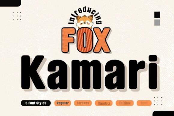Fox Kamari: A Playful Bold Display Font for Creative Designers