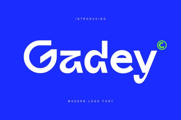 Gadey: A Modern Logo Font for Futuristic Branding