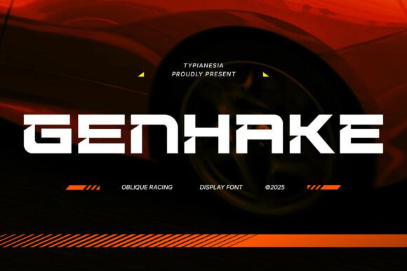 Genhake: The High-Octane Typeface Built for Speed and Impact