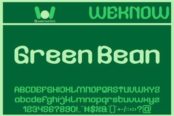 Green Bean: A Playful Font for Creative Design Projects