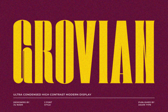 Grovian: The Condensed Serif Font Redefining Modern Typography