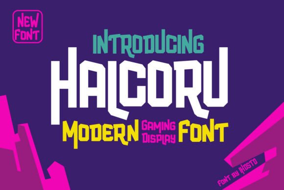 Halcoru: A Modern Display Font for High-Impact Visual Design