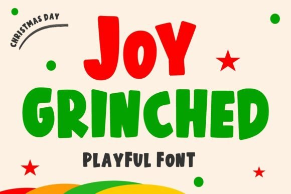 Joy Grinched: A Bold, Bouncy Typeface for Playful Design