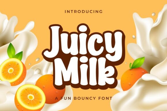 Juicy Milk: A Strategic Font Choice for Branding and Visual Communication
