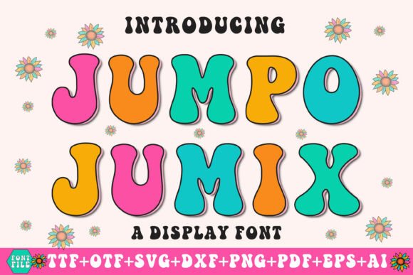 Jumpo Jumix: A Bold Typeface for Modern Creatives with Retro Charm