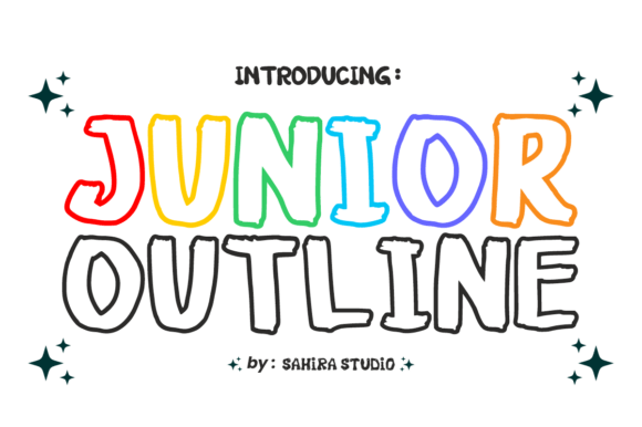 Junior Outline: A Cheerful and Versatile Display Font for Creative Projects