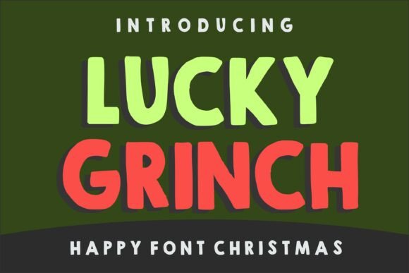 Lucky Grinch: A Bold Display Font for Festive Design Projects