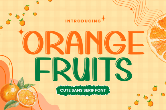 Orange Fruits: A Playful Handwriting Font for Creative Projects