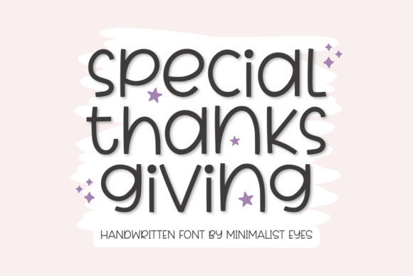 Special Thanksgiving Font: A Playful Display Option for Inviting Designs