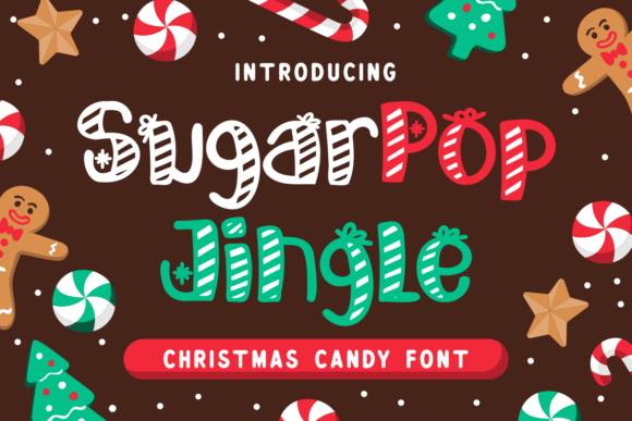 Sugarpop Jingle: A Festive Font That Brings Holiday Cheer to Design