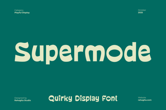 Supermode: A Playful Font for Creative Workflows