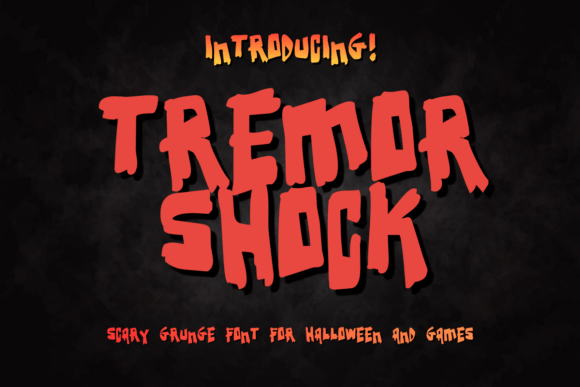 Tremor Shock: The Typeface That Commands Attention with Grit and Chaos