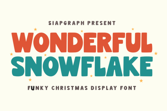 Wonderful Snowflake: The Festive Font That Brings Holiday Cheer to Your Designs