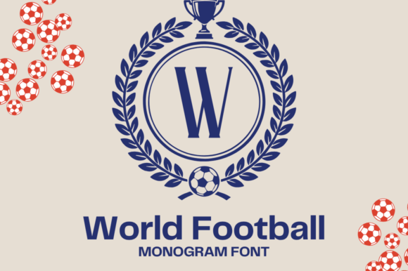 World Football Monogram: Designing Athletic Identity with Style and Efficiency