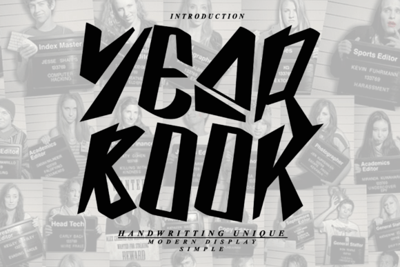 Year Book: A Stylish Display Font for Creative Projects